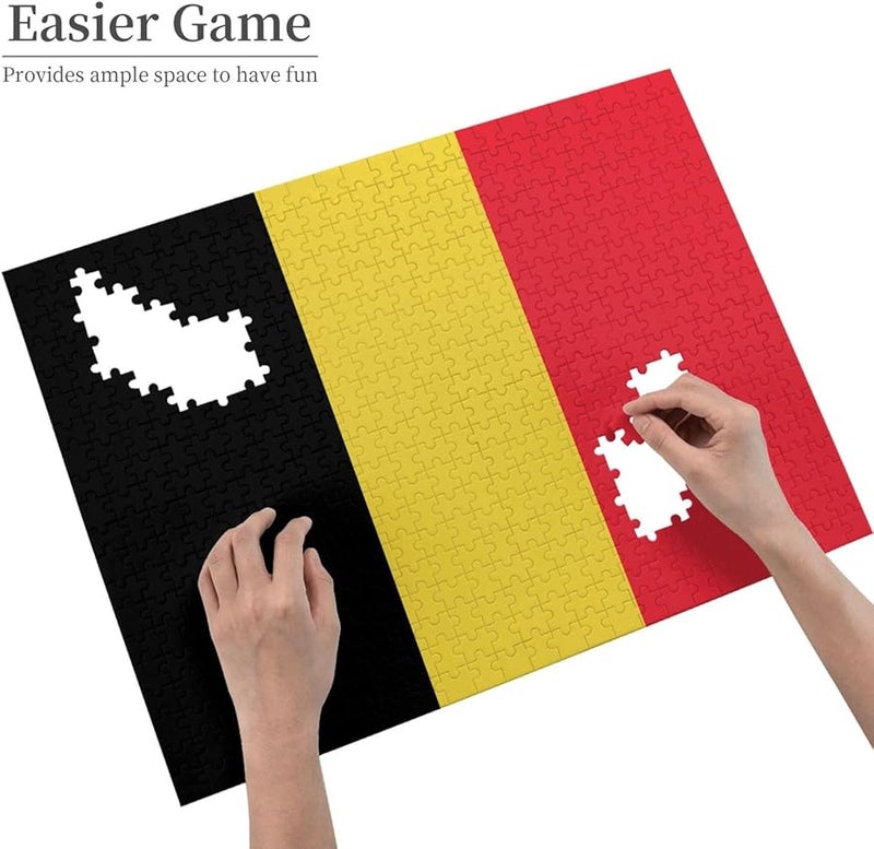Belgium Flag Jigsaw Puzzle 500 Pieces For Adults Home Decor 20 4 X 15 Inches - Image 3
